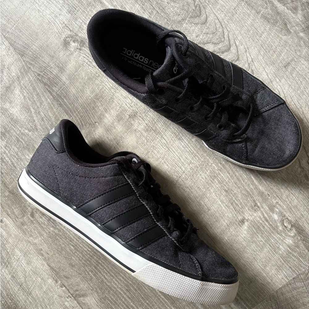 Adidas Mens Neo Easy Vulc Shoes Sneakers Size 9.5 Black F76263